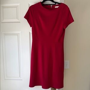 Jude Connally Vibrant Red Midi Dress